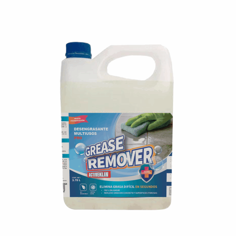 Limpiador de grasa persistente en todo tipo de superficie. Fácil de limpiar y extremadamente potente.