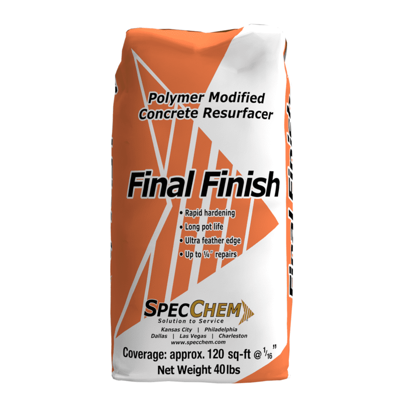 Specchem Final finish, mortero cementicio