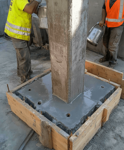 Mortero para platinas