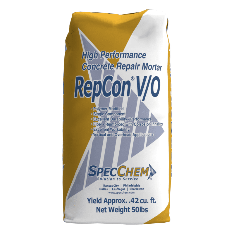 Repcon VO SpecChem. Mortero de reparación vertical